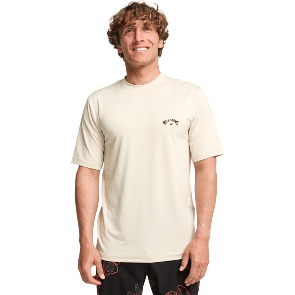 2026 Billabong Da Uomo Canotta In Lycra A Maniche Corte Arch Wave EBYWR03019 - Chino
